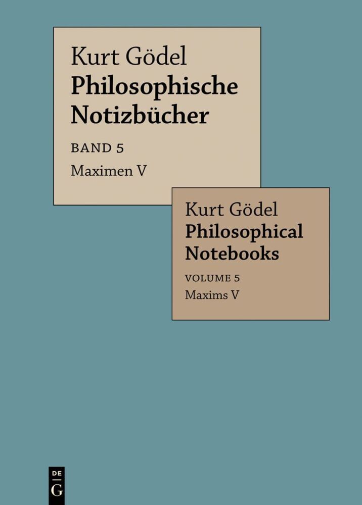 Cover: 9783111081144 | Maximen V / Maxims V | Kurt Gödel | Buch | 208 S. | Deutsch | 2023