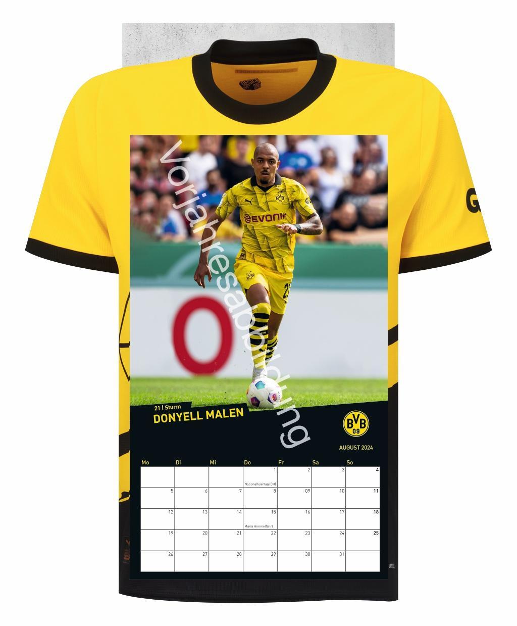 Bild: 9783756405442 | BVB Trikotkalender 2025 | Heye | Kalender | Bundesliga Kalender Heye