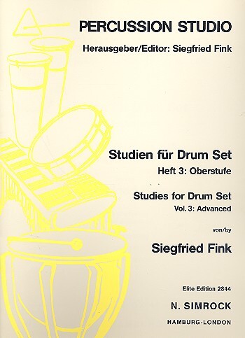 Cover: 9790221101600 | Studies for Drum Set Vol. 3 | Oberstufe | Siegfried Fink | Buch