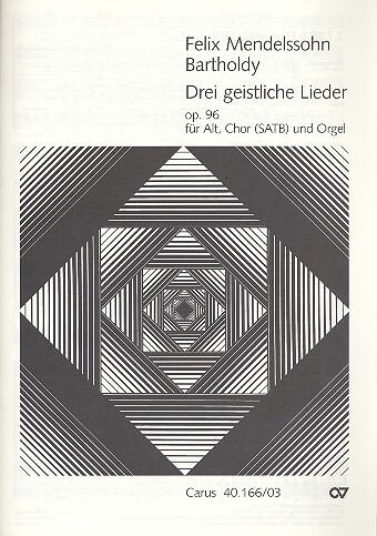 Cover: 9790007063467 | Drei Geistliche Lieder Op.96 | Hymne | Felix Mendelssohn Bartholdy