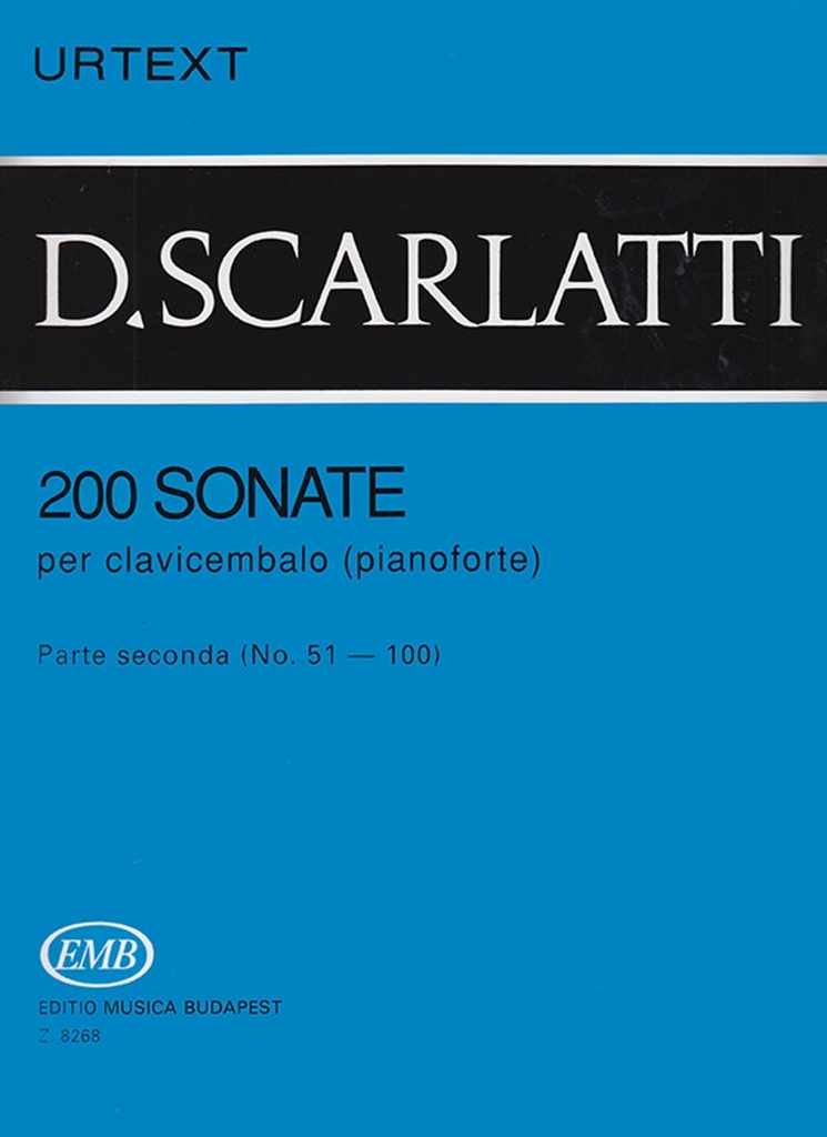 Cover: 9790080082683 | 200 Sonate per clavicembalo (pianoforte) 2 | Domenico Scarlatti | Buch