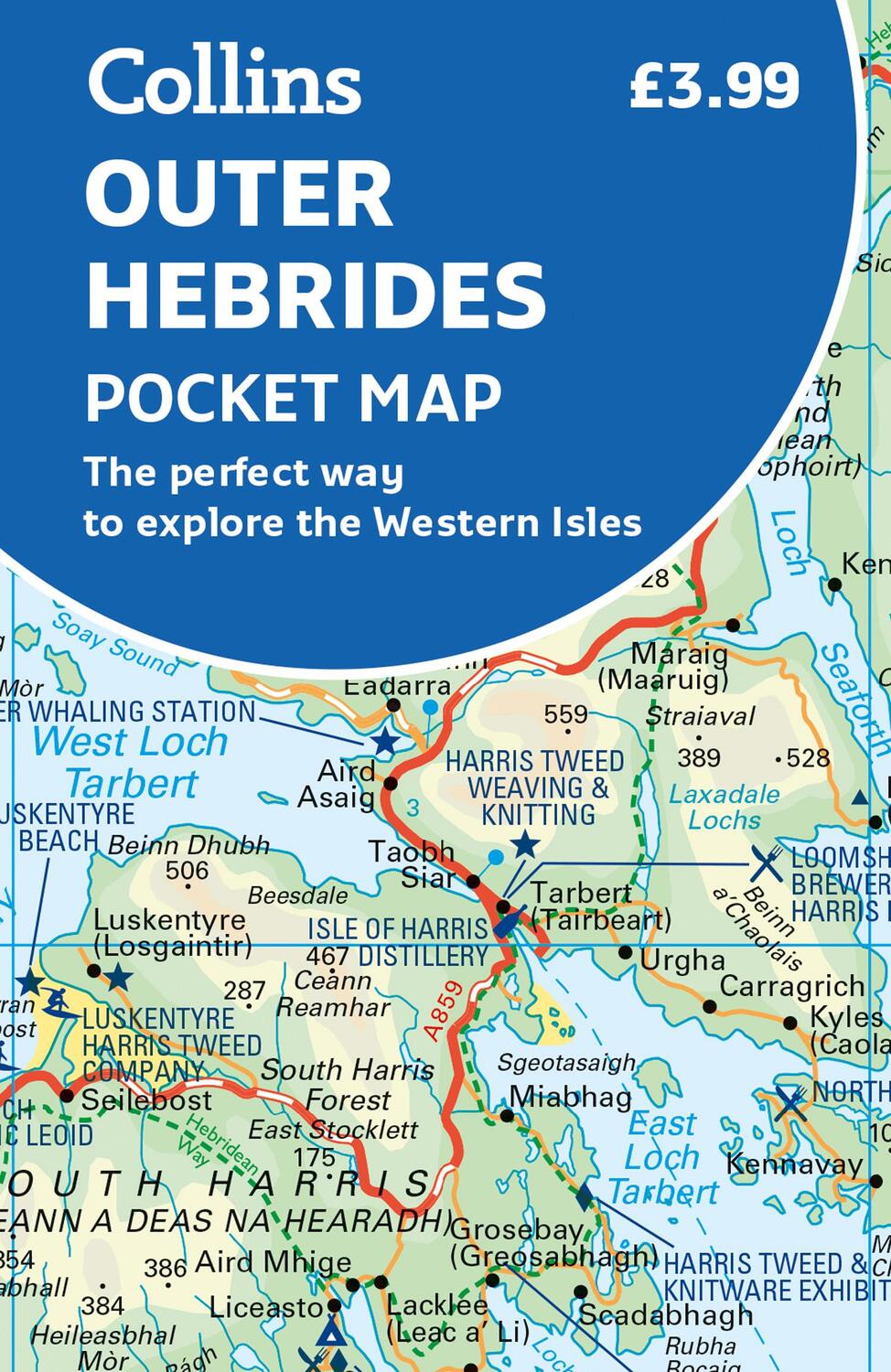 Cover: 9780008580056 | Outer Hebrides Pocket Map | Collins Maps | (Land-)Karte | Englisch