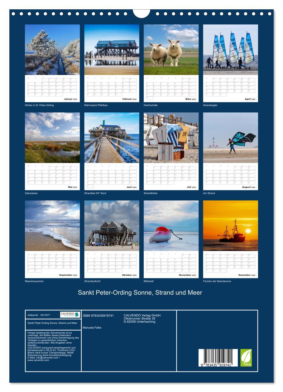 Bild: 9783435919741 | Sankt Peter-Ording Sonne, Strand und Meer (Wandkalender 2025 DIN A3...