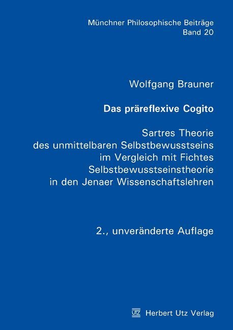 Cover: 9783831682768 | Das präreflexive Cogito | Wolfgang Brauner | Taschenbuch | Deutsch