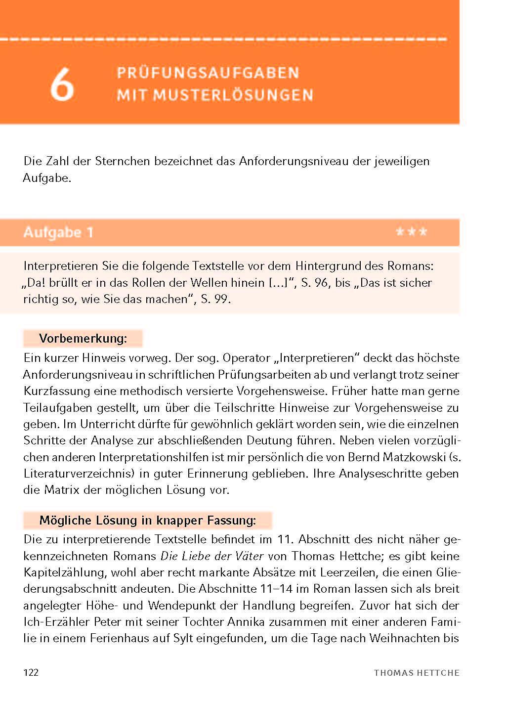 Bild: 9783804420663 | Die Liebe der Väter von Thomas Hettche - Textanalyse und...