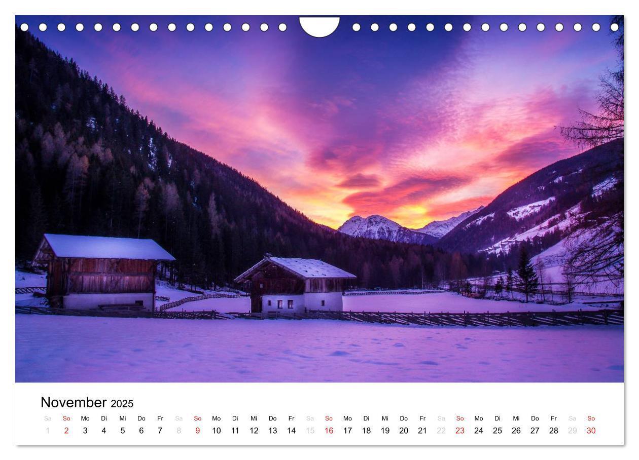 Bild: 9783435617807 | Bergbauernhöfe im Ultental (Wandkalender 2025 DIN A4 quer),...