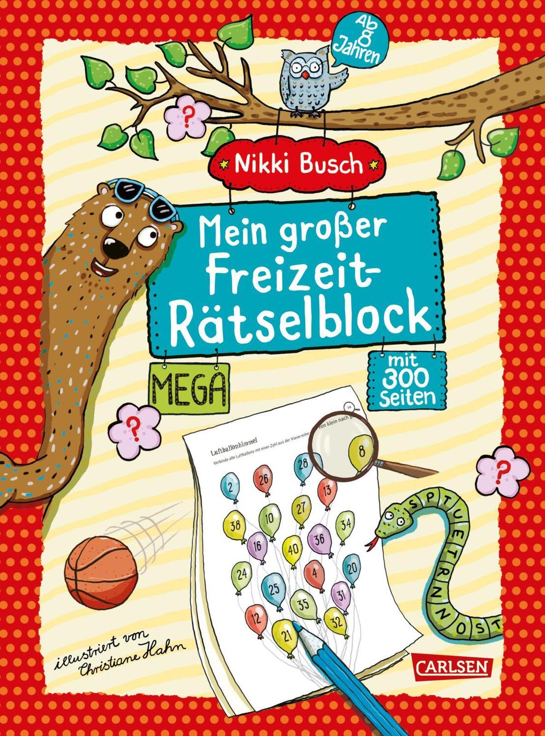 Cover: 9783551160089 | Mein großer Freizeit-Rätselblock | Mega-Rätselspaß ab 8 Jahre | Busch
