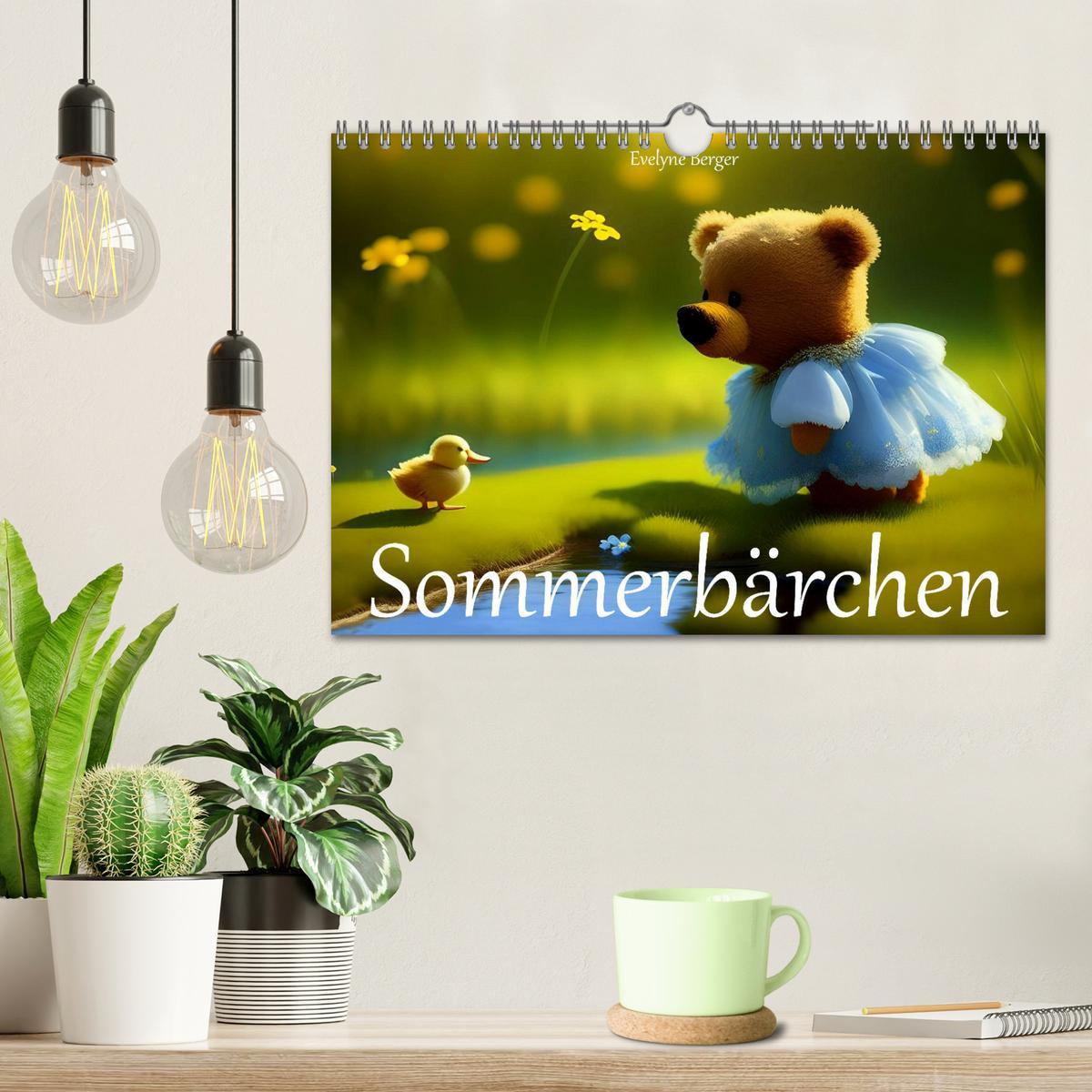 Bild: 9783383853203 | Sommerbärchen (Wandkalender 2025 DIN A4 quer), CALVENDO Monatskalender