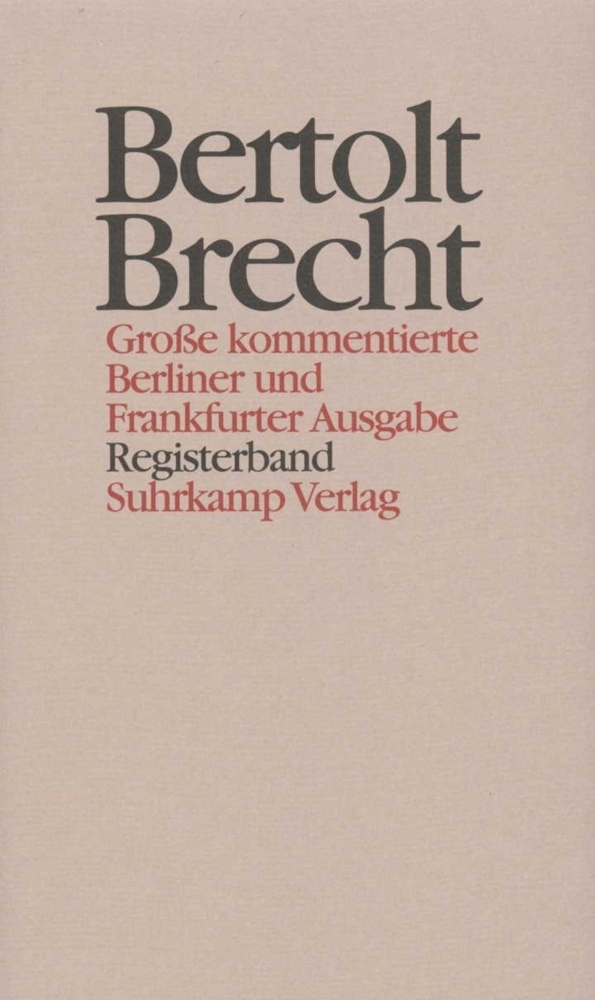 Cover: 9783518409398 | Werke. Große kommentierte Berliner und Frankfurter Ausgabe. 30...