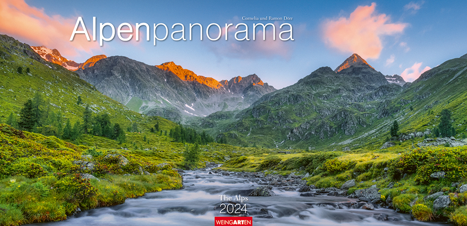 Cover: 9783840083921 | Alpenpanorama Kalender 2024. Die Berge der Schweiz, Deutschlands...