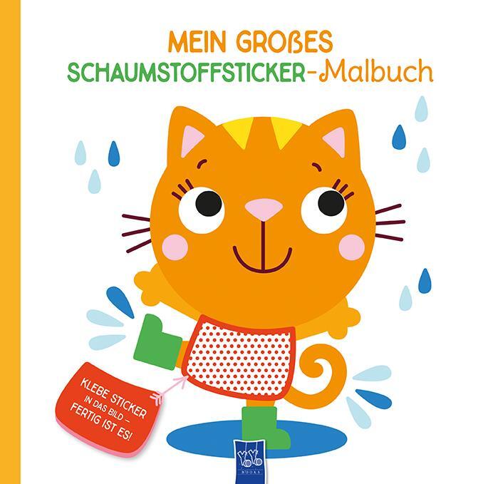Cover: 9789464226195 | Mein großes Schaumstoffsticker-Malbuch - Katze | Taschenbuch | Deutsch