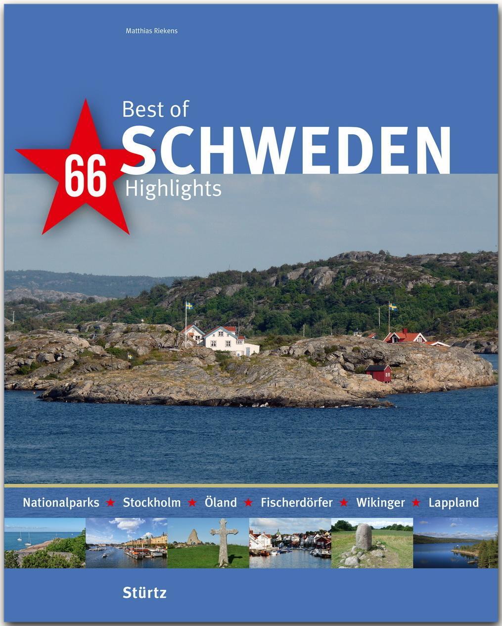 Cover: 9783800349272 | Best of Schweden - 66 Highlights | Matthias Riekens | Buch | Deutsch