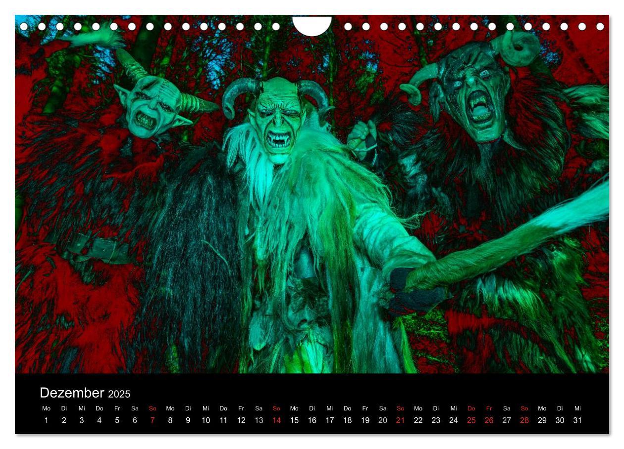 Bild: 9783435574551 | Perchten und Krampusse im Voralpenland (Wandkalender 2025 DIN A4...