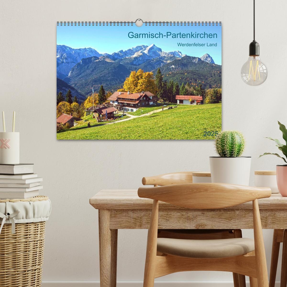 Bild: 9783435191321 | Garmisch-Partenkirchen Werdenfelser Land (Wandkalender 2025 DIN A3...