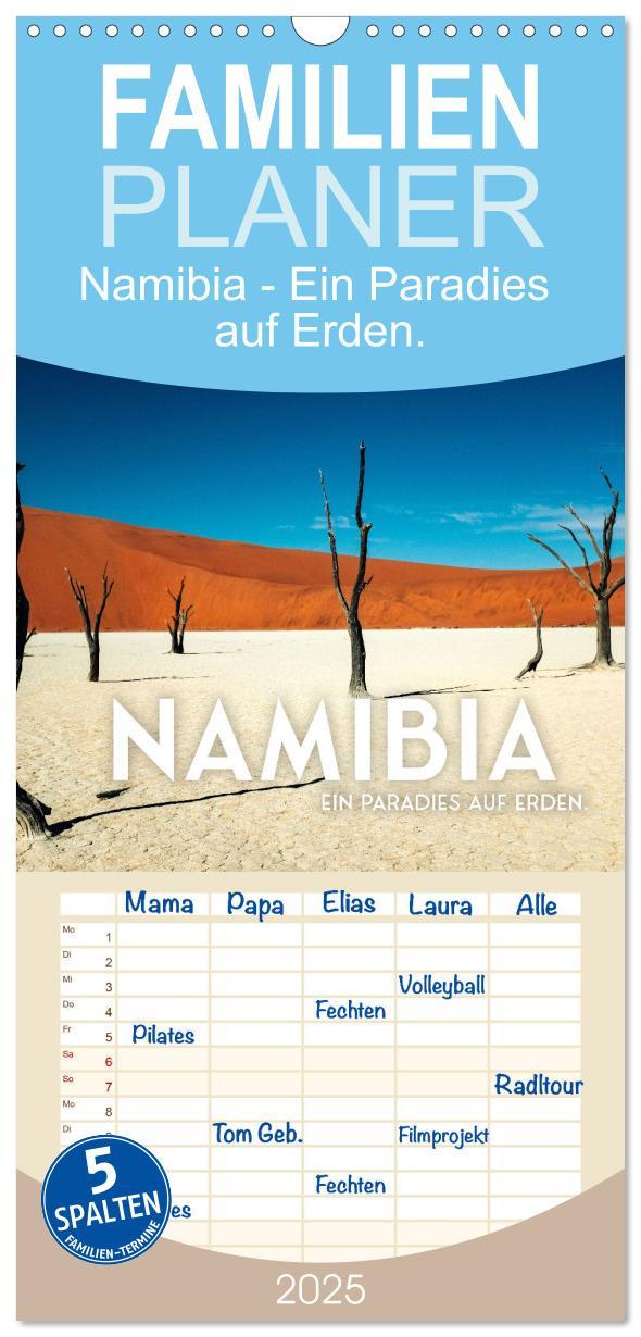 Cover: 9783457098899 | Familienplaner 2025 - Namibia - Ein Paradies auf Erden. mit 5...