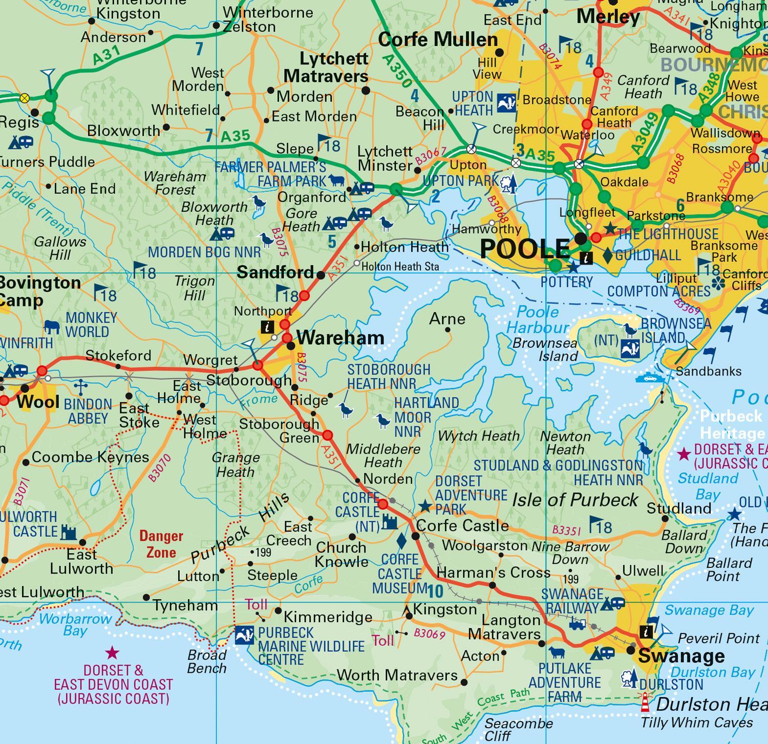 Bild: 9780008520687 | Dorset Pocket Map | The Perfect Way to Explore Dorset | Collins Maps