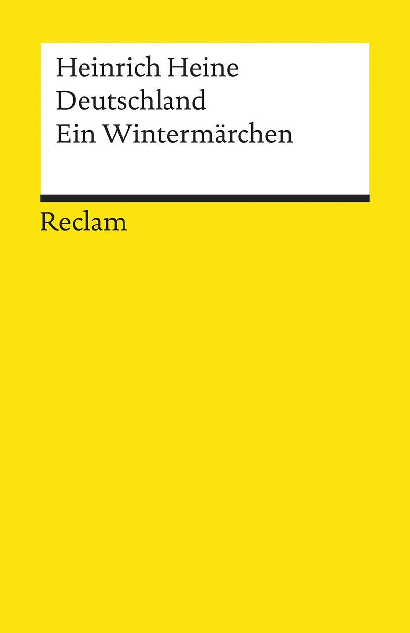 Cover: 9783150022535 | Deutschland. Ein Wintermärchen | Heinrich Heine | Taschenbuch | 2001