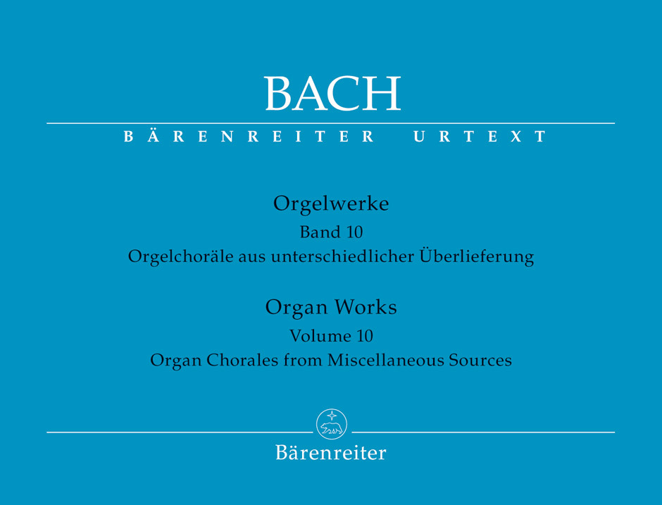 Cover: 9790006537532 | Orgelwerke 10 | Organ Chorales from Miscellaneous Sources | Bach