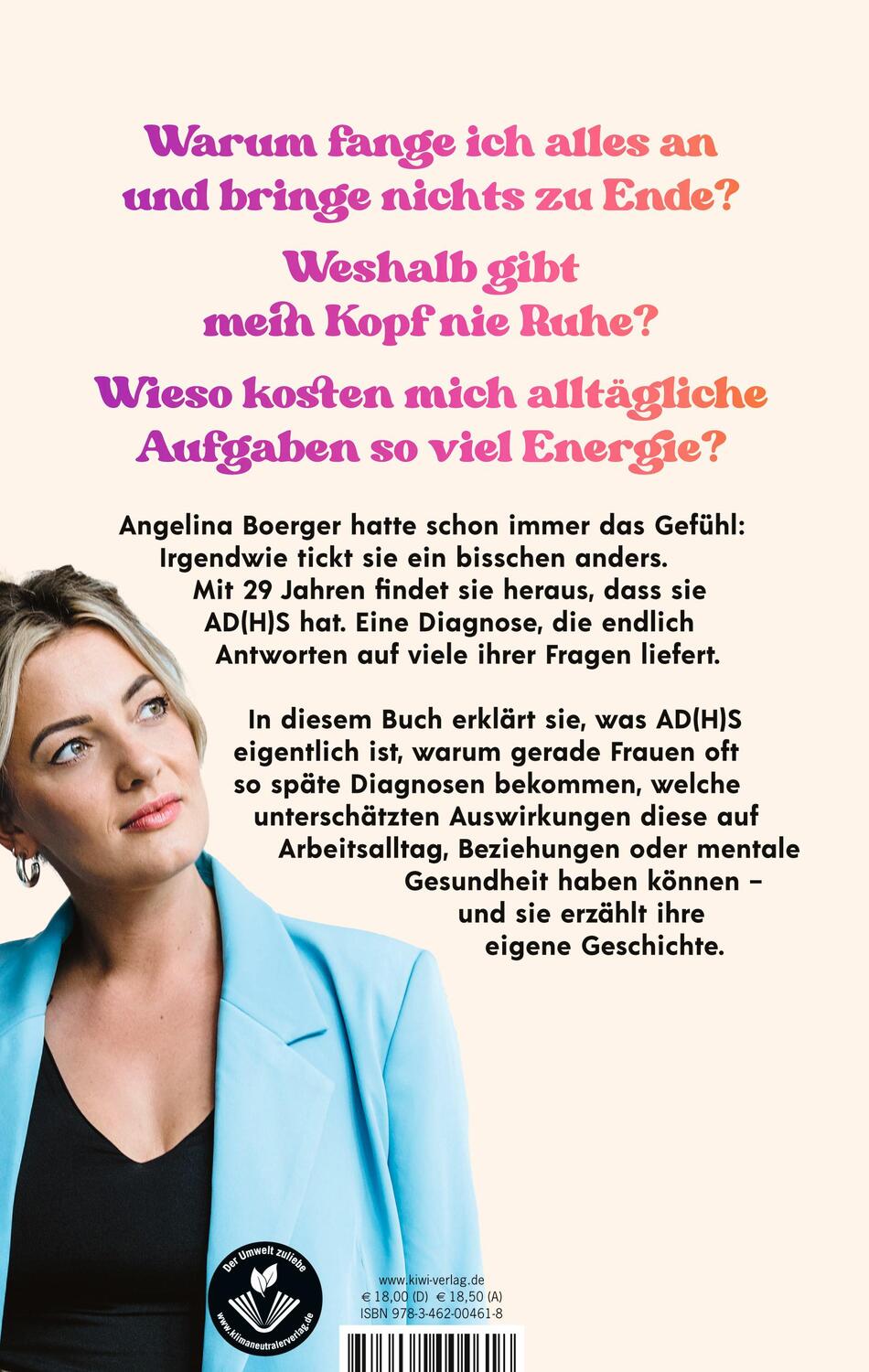 Rückseite: 9783462004618 | Kirmes im Kopf | Angelina Boerger | Taschenbuch | Deutsch | 2023