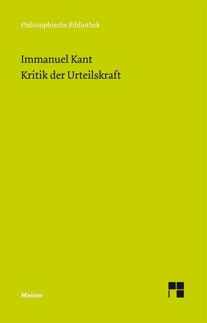 Cover: 9783787319480 | Kritik der Urteilskraft | Immanuel Kant | Taschenbuch | CII | Deutsch