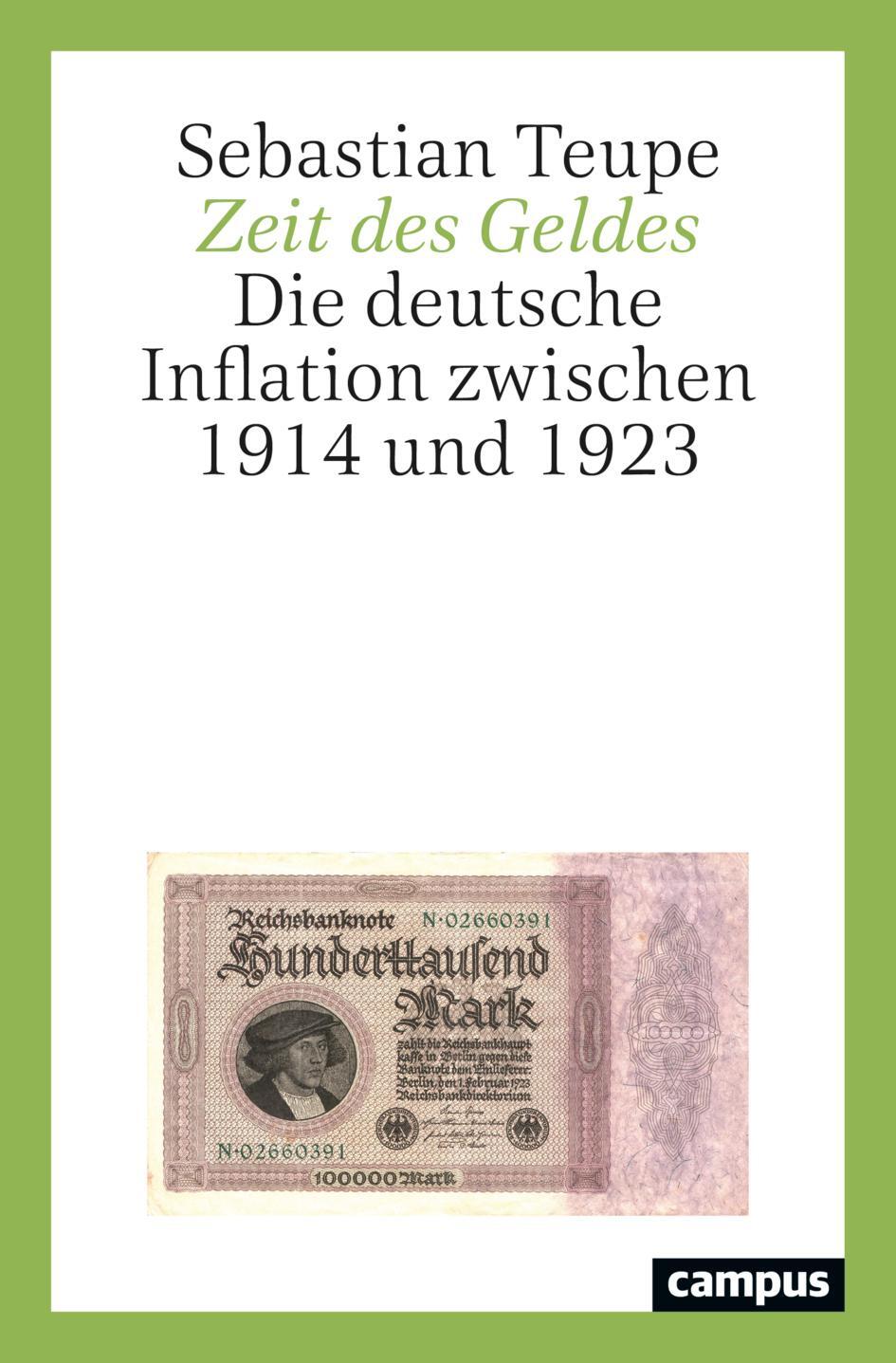 Cover: 9783593514994 | Zeit des Geldes | Die deutsche Inflation zwischen 1914 und 1923 | Buch