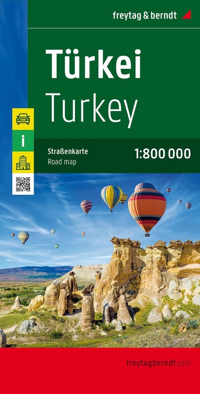 Cover: 9783707909616 | Türkei 1 : 800 000. Autokarte | freytag &amp; berndt | (Land-)Karte | 2015