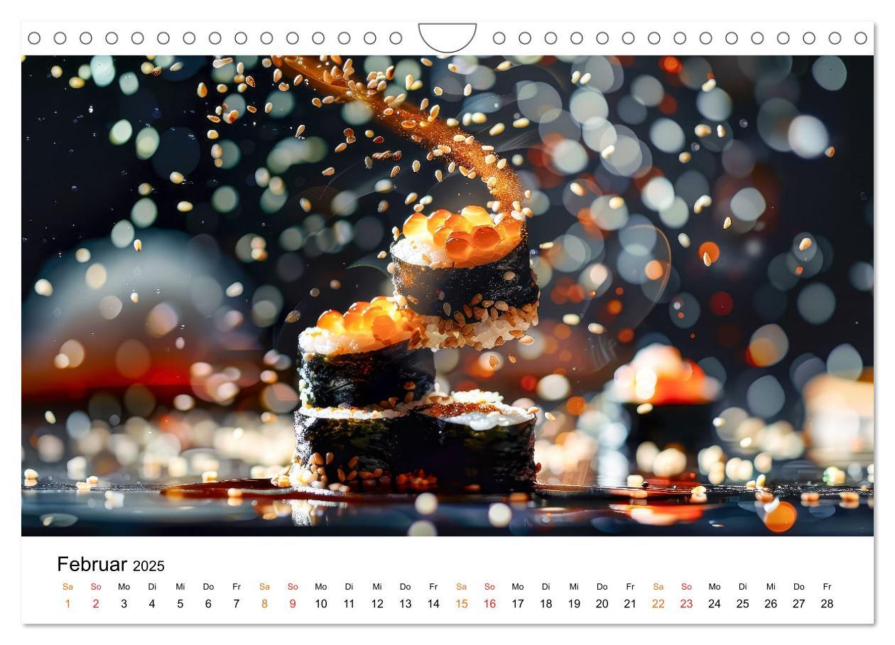 Bild: 9783457129296 | Sushi für Gourmets (Wandkalender 2025 DIN A4 quer), CALVENDO...