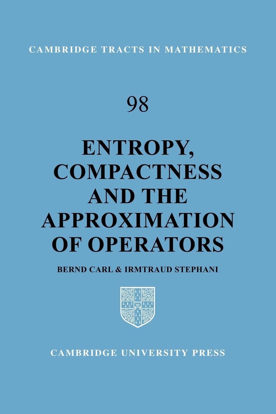 Cover: 9780521090940 | Entropy, Compactness and the Approximation of Operators | Carl (u. a.)