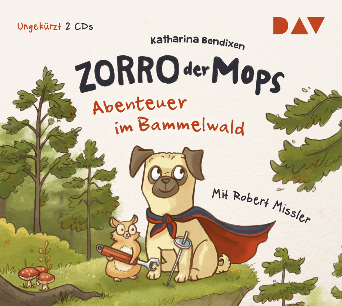 Cover: 9783742400079 | Zorro, der Mops - Abenteuer im Bammelwald, 2 Audio-CDs | Bendixen | CD