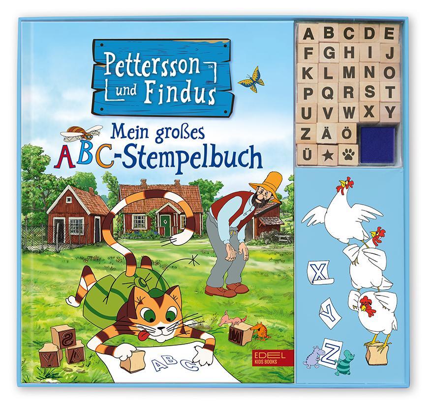 Cover: 9783961290628 | Pettersson und Findus: Mein großes ABC-Stempelbuch | Nordqvist (u. a.)