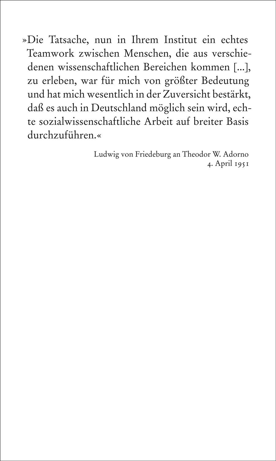 Rückseite: 9783518588130 | Theodor W. Adorno, Ludwig von Friedeburg, Briefwechsel 1950-1969