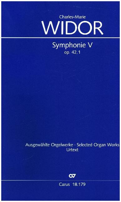 Cover: 9790007188979 | Symphonie No. V Pour Organ | Op. 42 No. 1 | Charles-Marie Widor | Buch