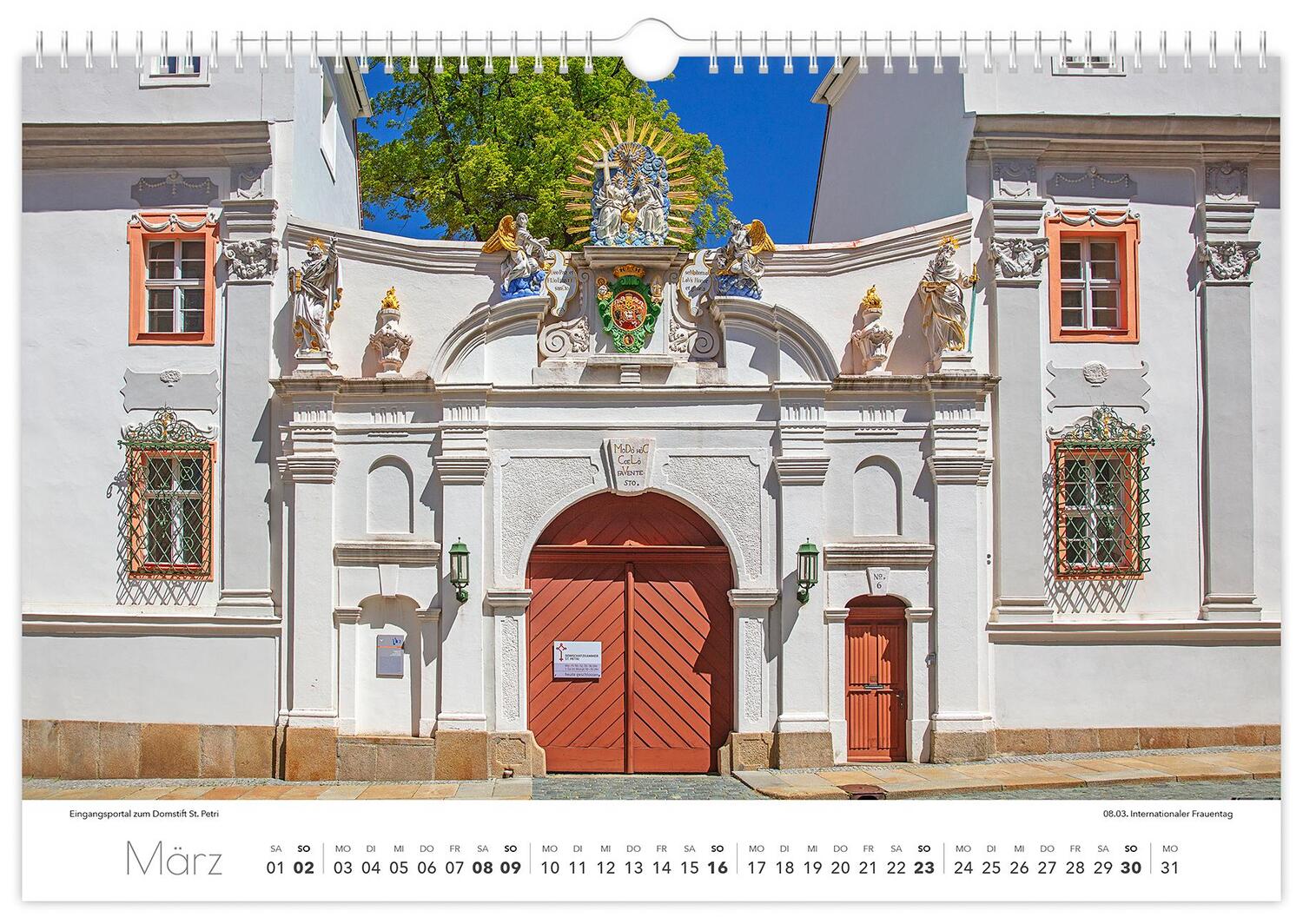 Bild: 9783910680531 | Kalender Bautzen 2025 | 45 x 30 cm weißes Kalendarium | Peter Schubert