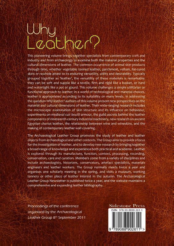 Rückseite: 9789088902611 | Why Leather? | Susanna Harris (u. a.) | Taschenbuch | Paperback | 2014