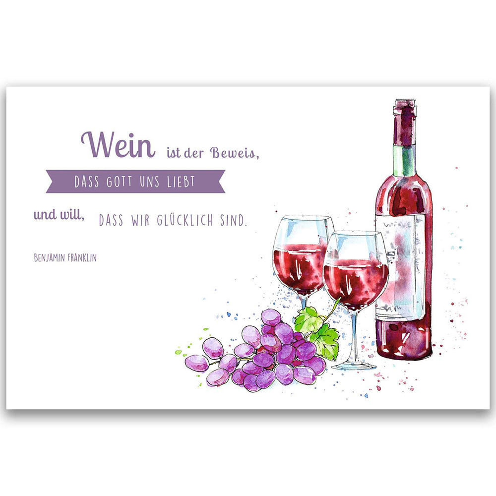 Bild: 9783746255774 | Der Wein erfreue des Menschen Herz, 12 Postkarten | Postkartenbuch