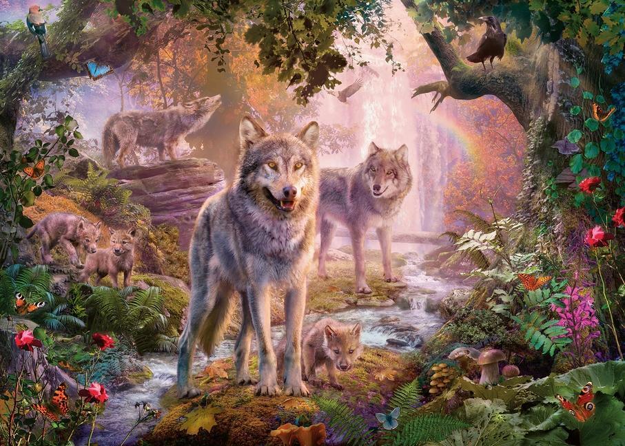 Bild: 4005556151851 | Wolfsfamilie im Sommer - Puzzle mit 1000 Teilen | Spiel | Deutsch