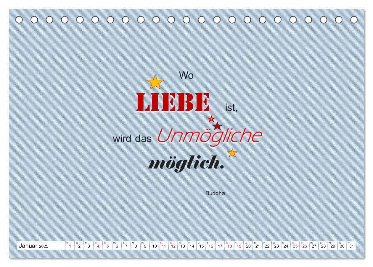 Bild: 9783435124480 | Zitate und Sprüche In Sachen LIEBE (Tischkalender 2025 DIN A5...