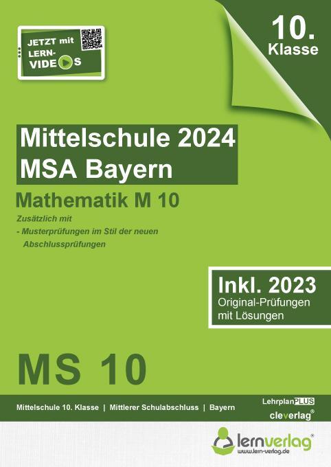 Cover: 9783743001152 | Original-Prüfungen Mittelschule Bayern 2024 M10 Mathematik | mbH