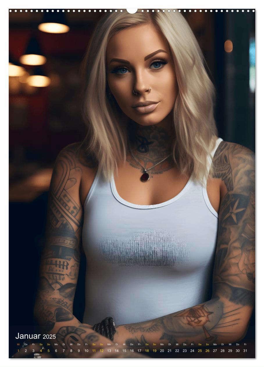 Bild: 9783435851850 | Tattoo Schönheiten - zwölf Monate, zwölf Frauen und jede Menge...