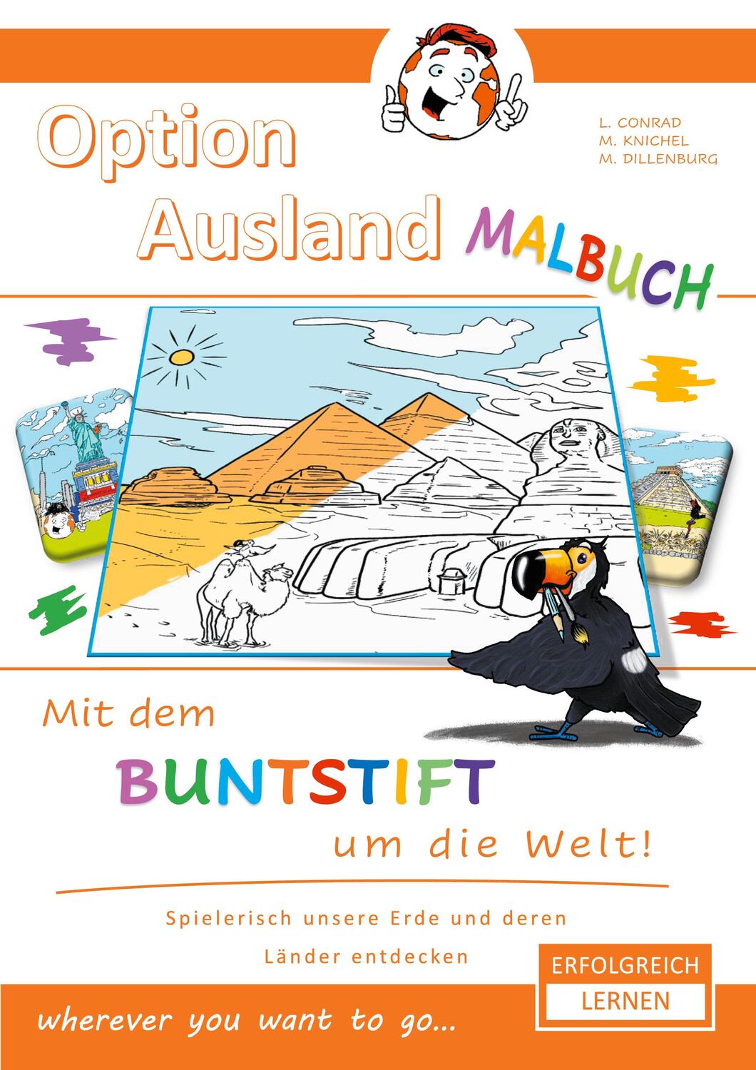 Cover: 9783751967174 | Option Ausland Malbuch | Mit dem Buntstift um die Welt ! | Ausland