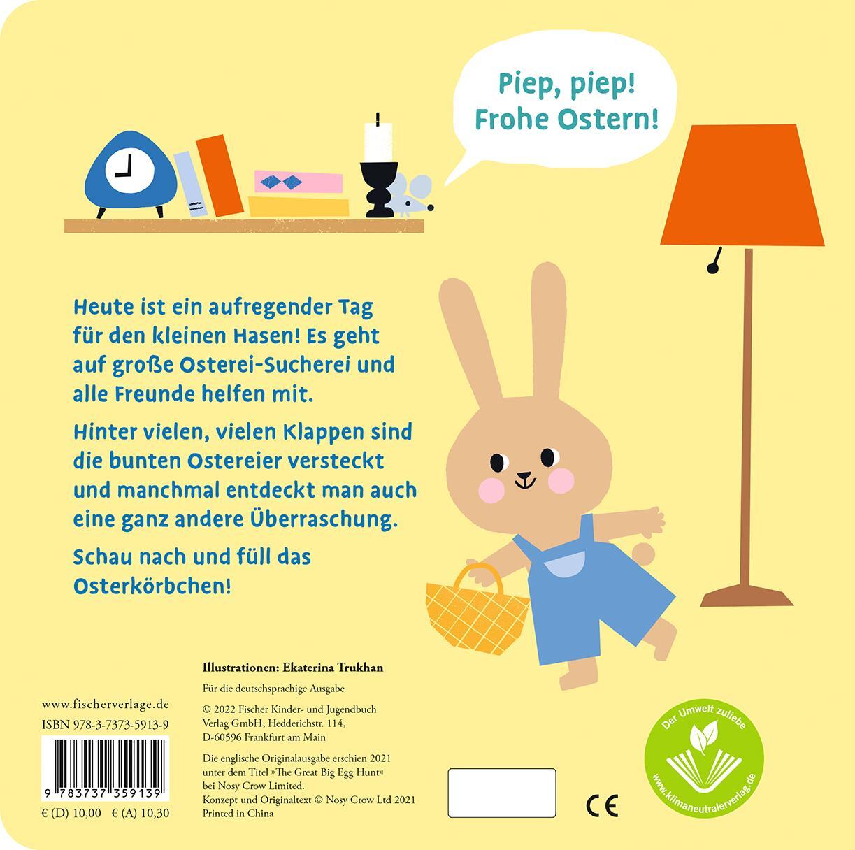Rückseite: 9783737359139 | Such mit uns die Ostereier, kleiner Hase! | Buch | 12 S. | Deutsch