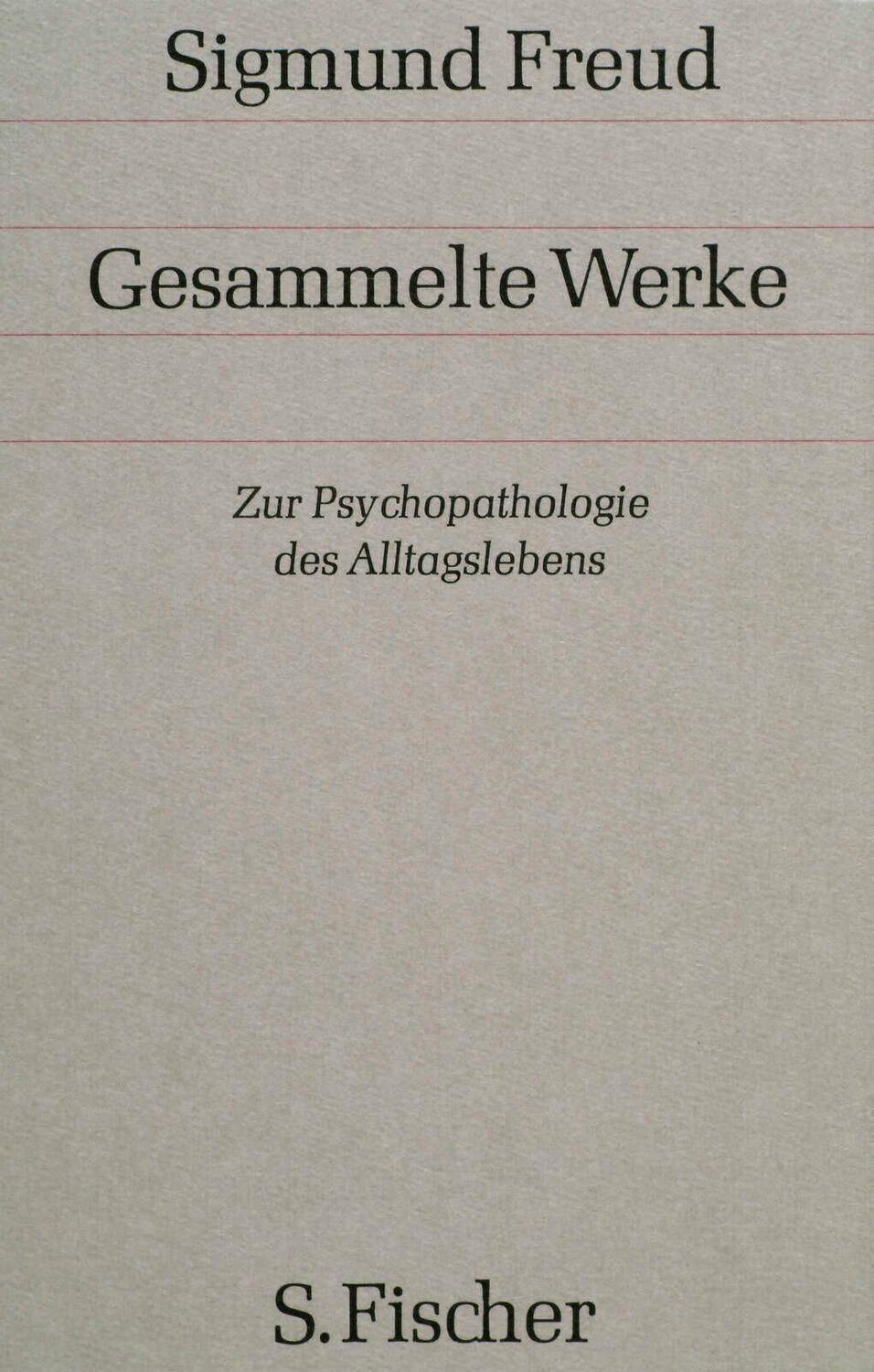 Cover: 9783100227058 | Zur Psychopathologie des Alltagslebens | Sigmund Freud | Buch | 332 S.