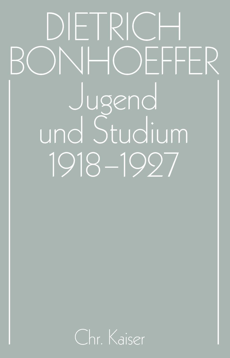 Cover: 9783579018799 | Jugend und Studium 1918-1927 | Hans Pfeifer (u. a.) | Buch | 728 S.