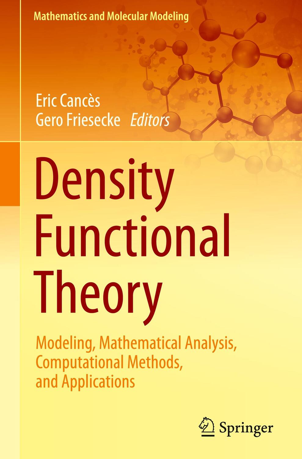 Cover: 9783031223396 | Density Functional Theory | Gero Friesecke (u. a.) | Buch | xix | 2023