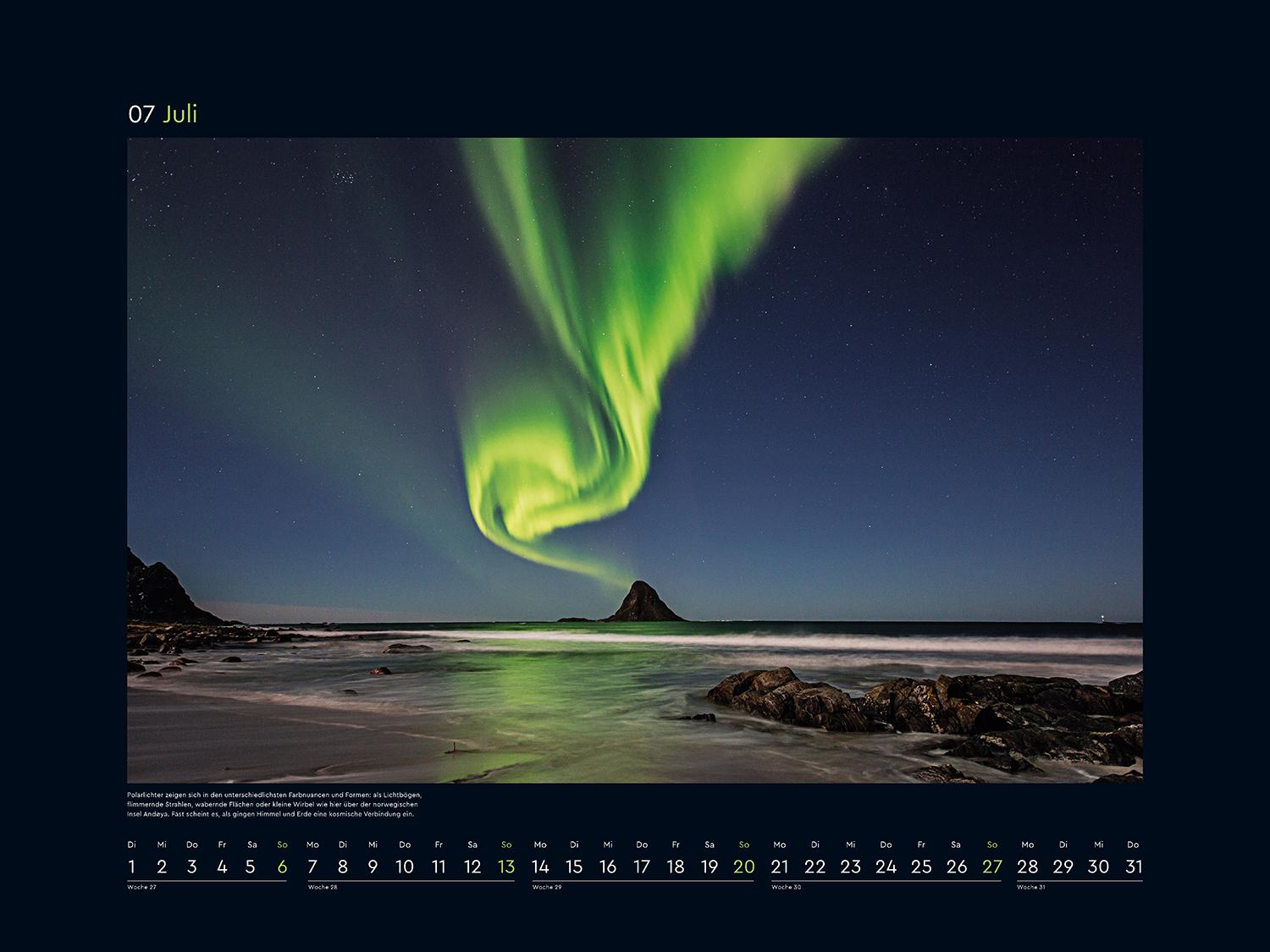 Bild: 9783965913370 | Polarlichter - KUNTH Wandkalender 2025 | Kalender | 14 S. | Deutsch