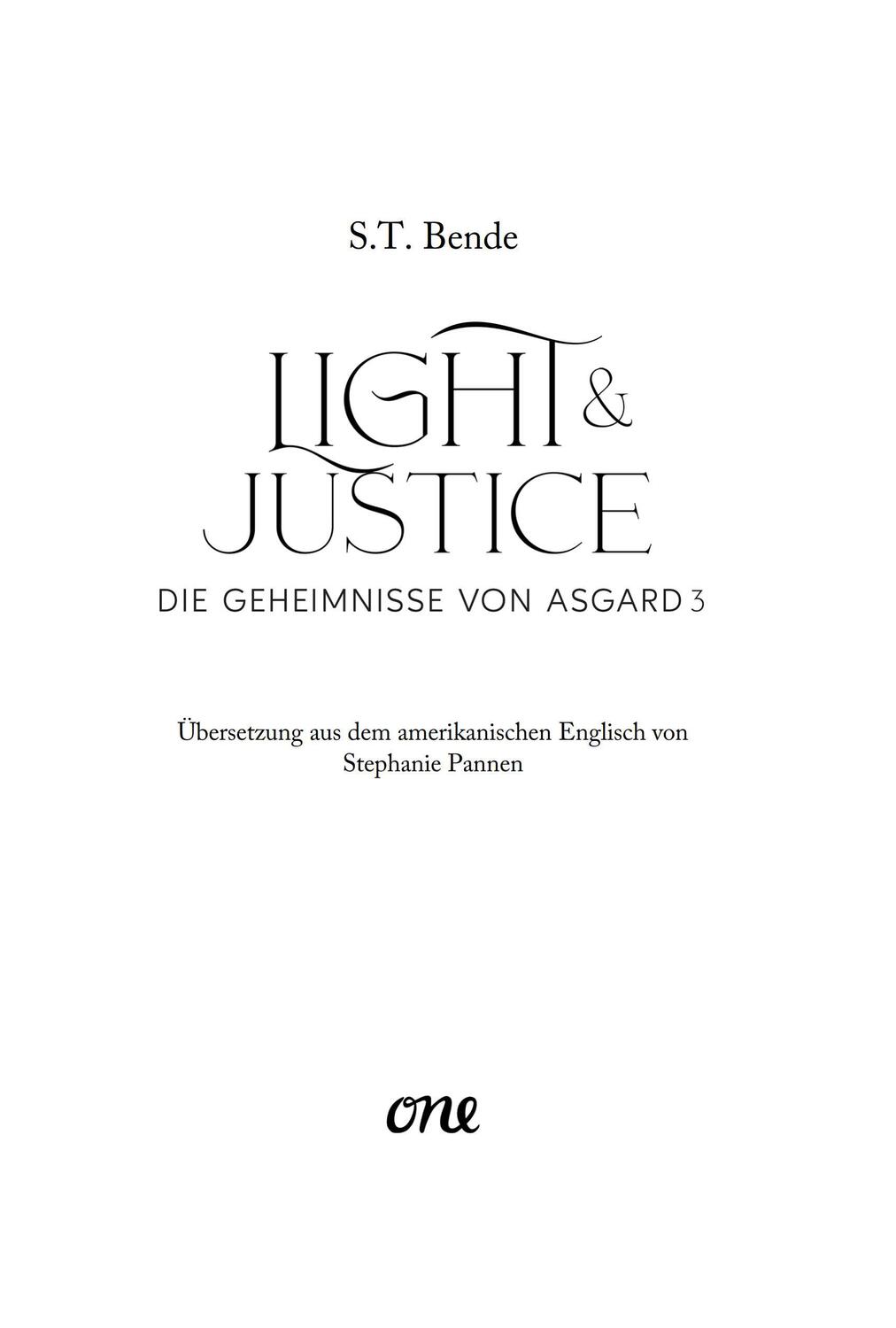 Bild: 9783846602010 | Light &amp; Justice - Die Geheimnisse von Asgard Band 3 | S. T. Bende