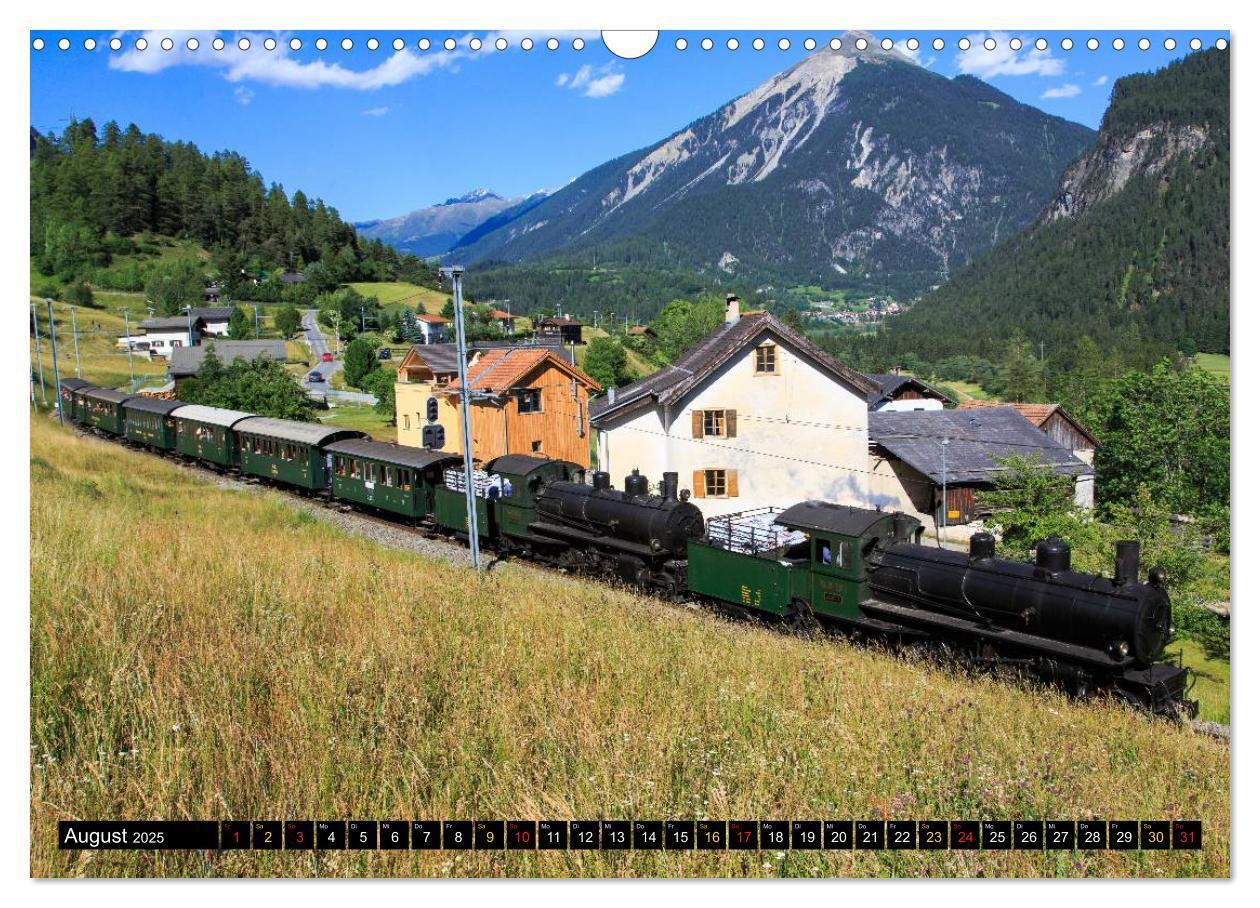 Bild: 9783435570645 | Rhätische Bahn 2025 (Wandkalender 2025 DIN A3 quer), CALVENDO...