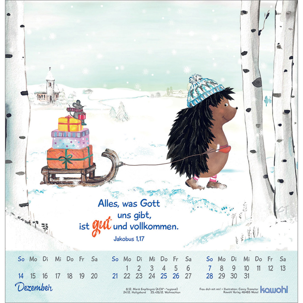 Bild: 9783754820551 | Freu dich mit mir! | Wandkalender 2025 | Conny Trometer | Kalender