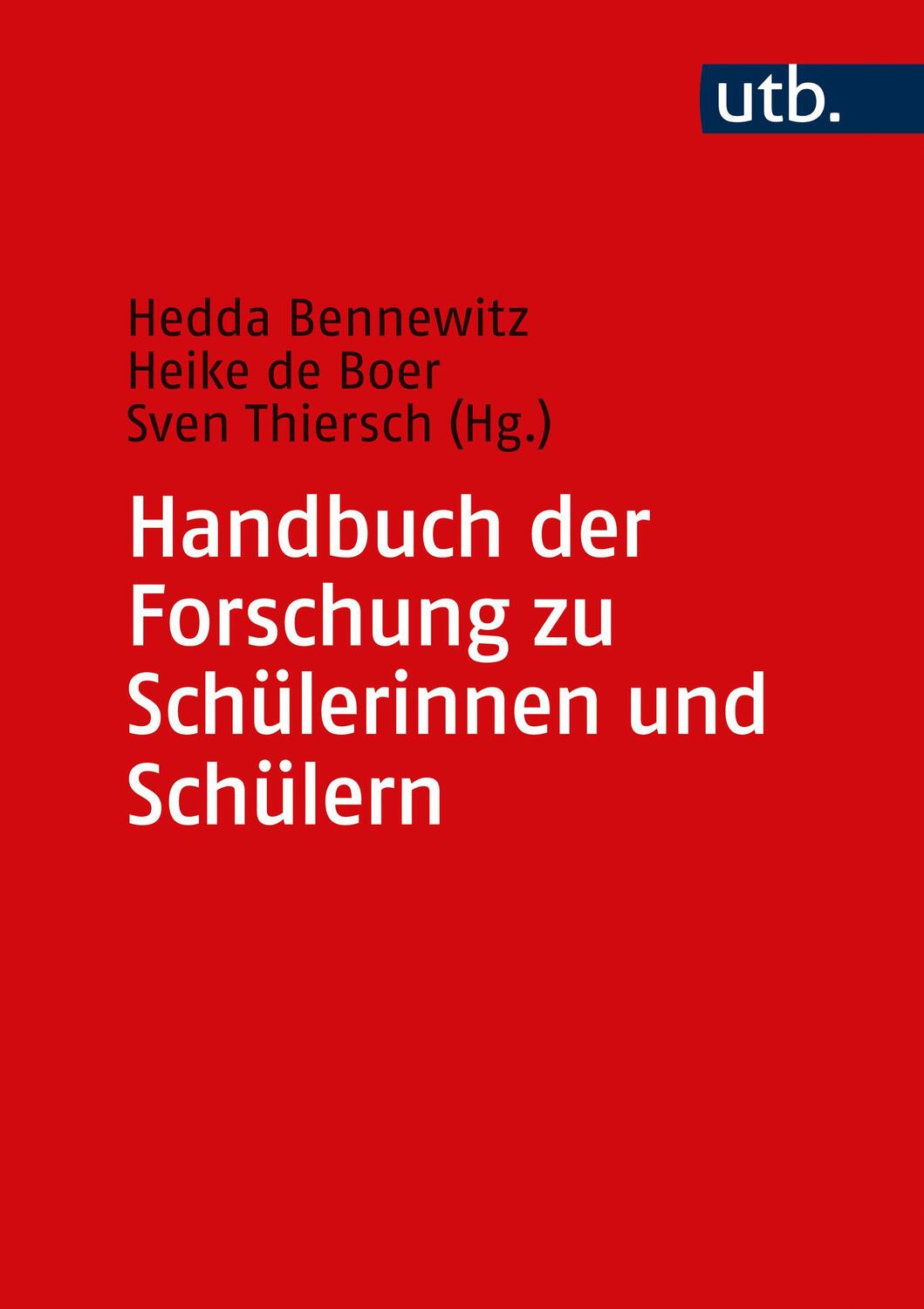 Cover: 9783825259389 | Handbuch der Forschung zu Schülerinnen und Schülern | Buch | Deutsch