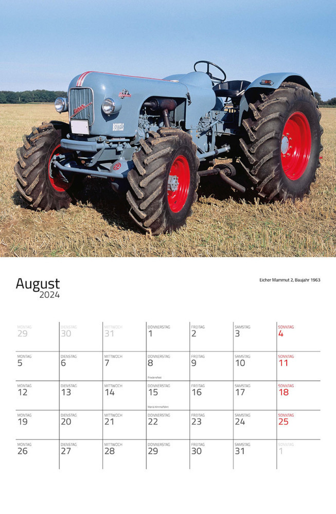 Bild: 9783966646857 | Traktor Klassiker Kalender 2024 | Eintragkalender | Kalender | 14 S.
